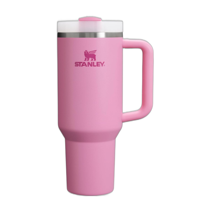 Термостакан с трубочкой и ручкой Stanley Quencher H2.0 FlowState Tumbler, 40 oz, Peony