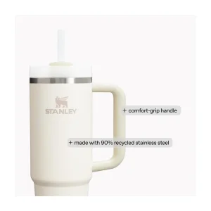 Stanley Quencher H2.0 FlowState trubkali va dastakli termostakani, 40 oz, Peony