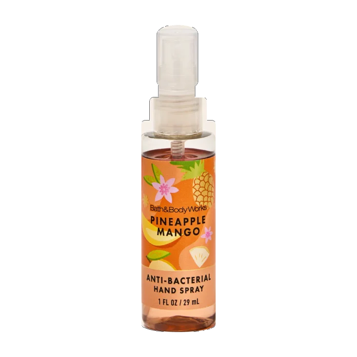 Bath & Body Works Pineapple Mango antibakterial qo'l spreyi, 29 ml