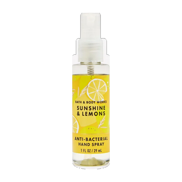 Bath & Body Works Sunshine & Lemons antibakterial qo'l spreyi, 29 ml