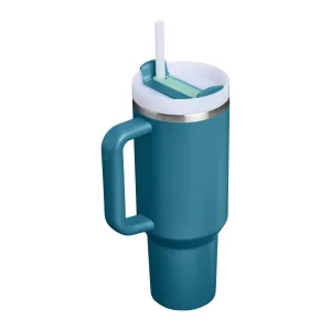 Stanley Quencher H2.0 FlowState trubkali va dastakli termostakani, 40 oz, Coastal Teal