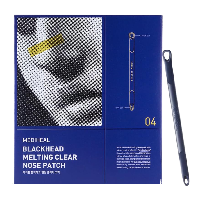 Патчи для очищения пор носа MEDIHEAL Blackhead Melting Clear Nose Patch, 4 шт