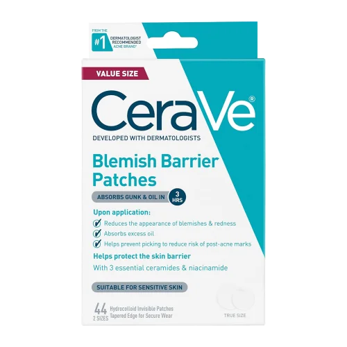 Гидроколлоидные патчи от прыщей CeraVe Blemish Barrier Patches - 44 шт