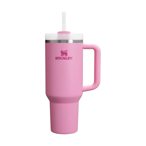 Термостакан с трубочкой и ручкой Stanley Quencher H2.0 FlowState Tumbler - Peony - 40 oz