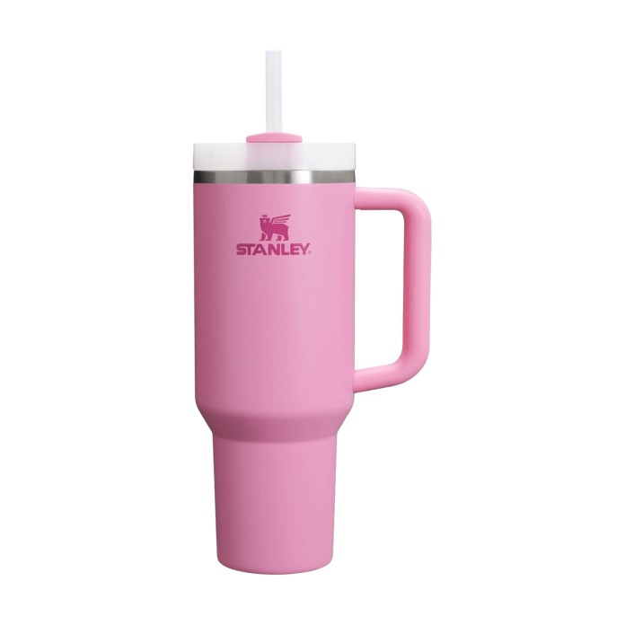Термостакан с трубочкой и ручкой Stanley Quencher H2.0 FlowState Tumbler - Peony - 40 oz