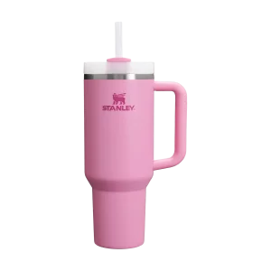 Stanley Quencher H2.0 FlowState trubkali va dastakli termostakani, 40 oz, Peony