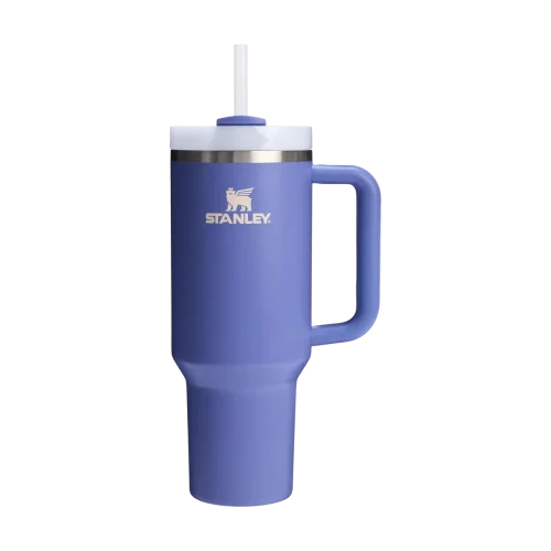 Термостакан с трубочкой и ручкой Stanley Quencher H2.0 FlowState Tumbler - Exclusive Lupine - 40 oz