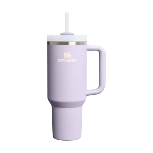 Термостакан с трубочкой и ручкой Stanley Quencher H2.0 FlowState Tumbler - Purple Dust - 40 oz