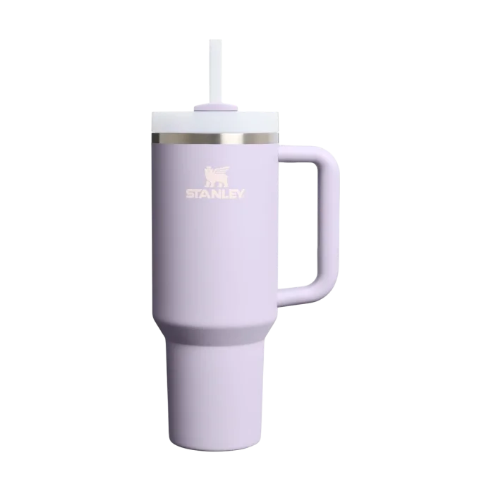 Stanley Quencher H2.0 FlowState trubkali va dastakli termostakani, 40 oz, Purple Dust