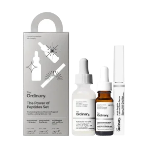 Пептидный набор для лица, глаз, ресниц и бровей The Ordinary Power of Peptides Set, 3 средства