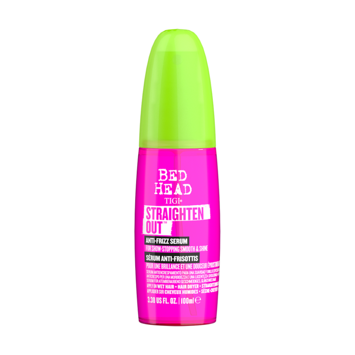 Sochlar uchun hurpayishga qarshi silliqlovchi TIGI Bed Head Straighten Out Anti Frizz Serum, 100 ml