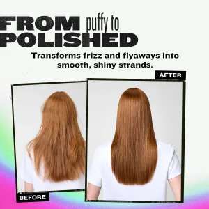 Sochlar uchun hurpayishga qarshi silliqlovchi TIGI Bed Head Straighten Out Anti Frizz Serum, 100 ml