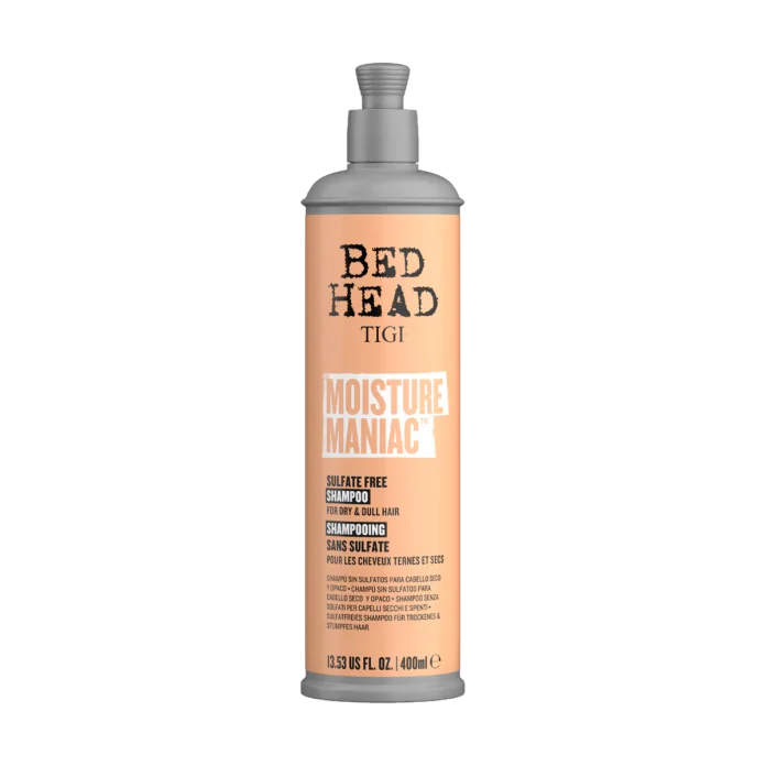 Увлажняющий бессульфатный шампунь для сухих и тусклых волос TIGI Bed Head Moisture Maniac, 400 мл