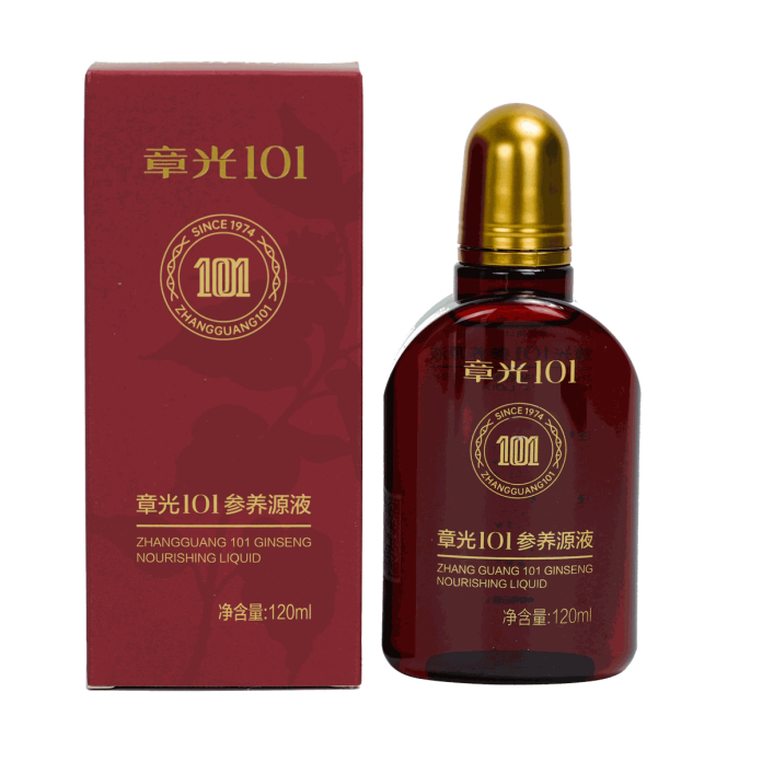Bosh terisi uchun oziqlantiruvchi tonik-loson Fabao (Zhangguang 101) Ginseng Nourishing Liquid, 120 ml