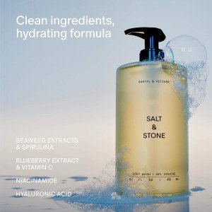 SALT & STONE Santal & Vetiver dush geli, 450 ml