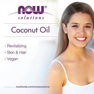 Yuz, tana va soch uchun suyuq kokos yog'i NOW Foods Solutions Liquid Coconut Oil, 118 ml