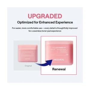 Укрепляющие тонер-пэды MEDIHEAL Collagen Firming Pad Retinol & Peptide - 100 шт