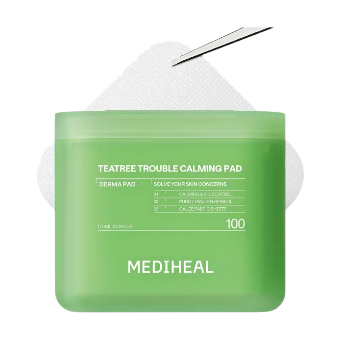 Успокаивающие тонер-пэды MEDIHEAL Teatree Trouble Calming Pad - 100 шт