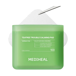 Успокаивающие тонер-пэды MEDIHEAL Teatree Trouble Calming Pad, 100 шт