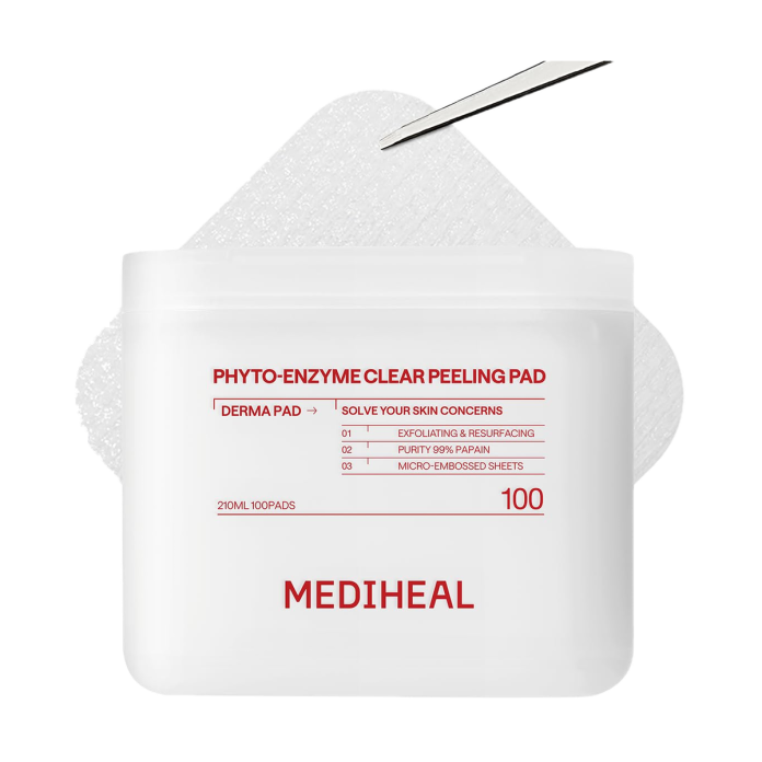 Отшелушивающие пилинг-пэды MEDIHEAL Phyto-Enzyme Clear Peeling Pad, 100 шт
