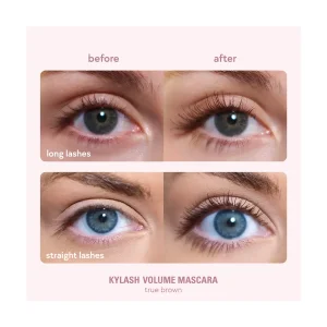 Kipriklarga hajm beruvchi mini tush Kylie Cosmetics Kylash Volume Mascara True Brown, 1 ml