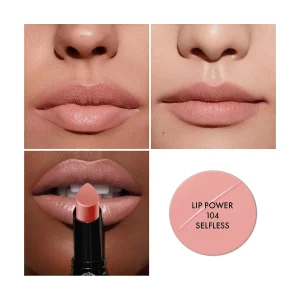 Стойкая сатиновая помада Giorgio Armani Lip Power - 104 Selfless