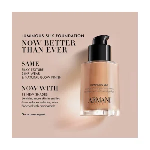 Тональная основа Armani Beauty  Luminous Silk Natural Glow Blurring Liquid Foundation - 1 Fair Cool Peach