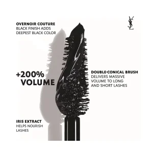 Мини-тушь для экстремального объёма ресниц Yves Saint Laurent Lash Clash - 01 Noir, 2 мл