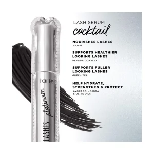 Мини-тушь для объёма ресниц tarte Lights, Camera, Lashes Platinum - Black, 2 мл