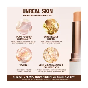 Charlotte Tilbury Unreal Skin 3 Fair namlantiruvchi tonal stiki, 9 g