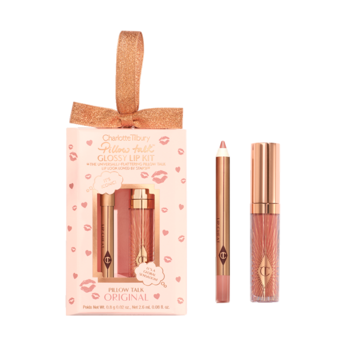 Мини-набор блесков Charlotte Tilbury Pillow Talk Glossy Lips Duo Original, 7,9 мл