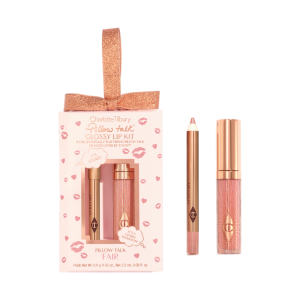 Мини-набор блесков Charlotte Tilbury Pillow Talk Glossy Lips Duo Fair, 7,9 мл
