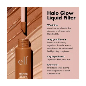 Сияющий фильтр для лица e.l.f. Halo Glow Liquid Filter 0 Fair