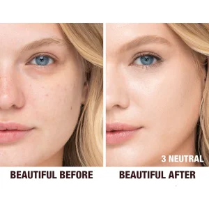 Charlotte Tilbury Beautiful Skin Foundation 3 Neutral namlantiruvchi tonal krem, 30 ml