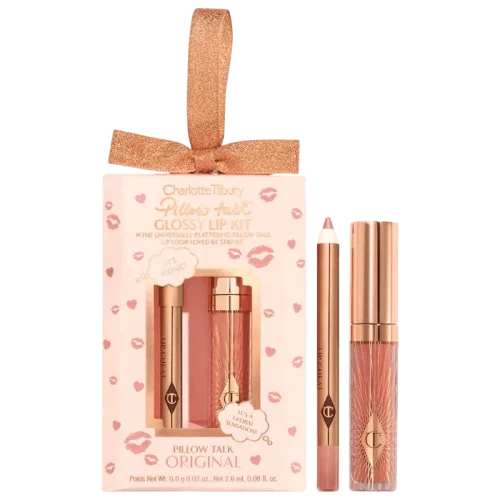 Мини-набор блесков Charlotte Tilbury Pillow Talk Glossy Lips Duo - Pillow Talk Original