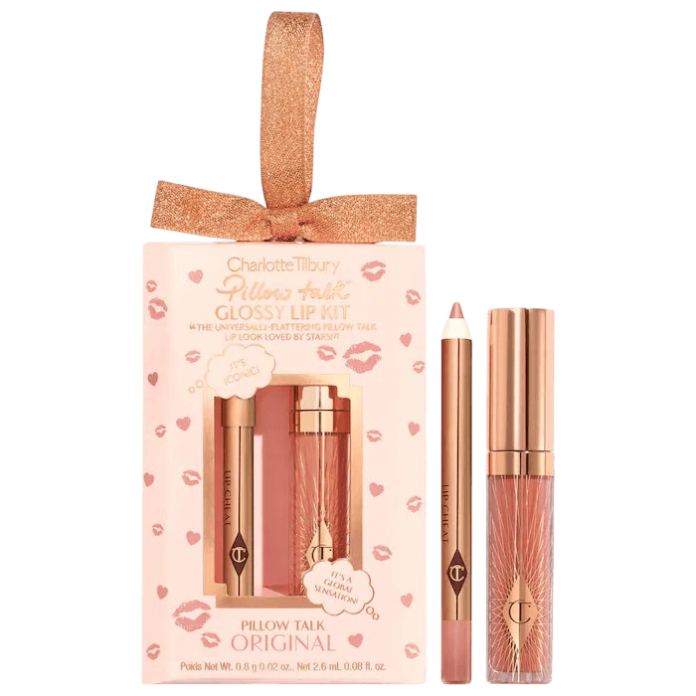 Мини-набор блесков Charlotte Tilbury Pillow Talk Glossy Lips Duo - Pillow Talk Original