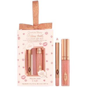 Мини-набор блесков Charlotte Tilbury Pillow Talk Glossy Lips Duo - Pillow Talk Fair