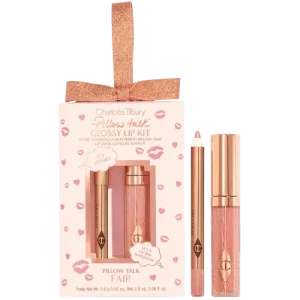 Мини-набор блесков Charlotte Tilbury Pillow Talk Glossy Lips Duo - Pillow Talk Fair