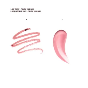 Charlotte Tilbury Pillow Talk Glossy Lips Duo Fair mini gloss to'plami, 7,9 ml