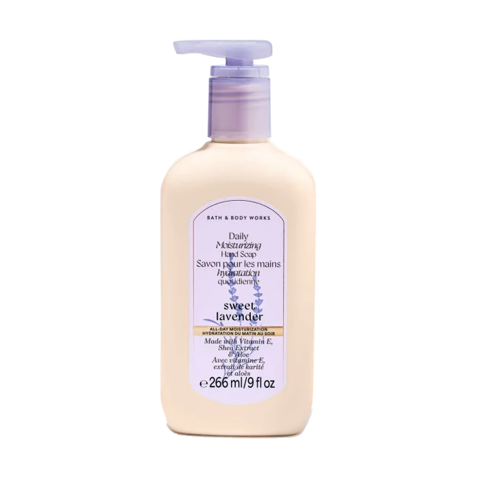 Bath & Body Works Sweet Lavender qo'llar uchun namlantiruvchi sovun, 266 ml
