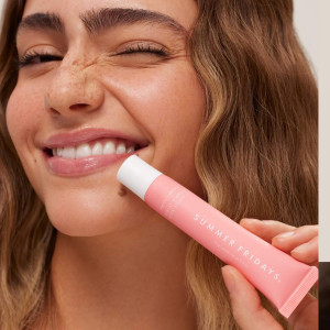 Summer Fridays Lip Butter Balm for Hydration & Shine - Pink Sugar rang beruvchi balzam