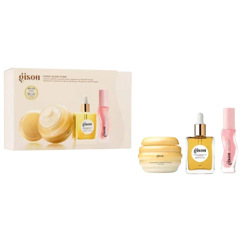Набор для волос и губ Gisou Honey Glow Icons Hair & Lip Set