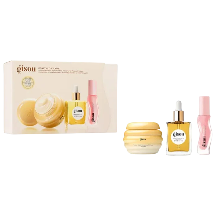 Набор для волос и губ Gisou Honey Glow Icons Hair & Lip Set