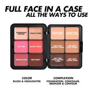 Кремовая палетка для лица MAKE UP FOR EVER HD Skin Face Essentials Long-Lasting Full Face Cream Palette - 2 Tan to Deep