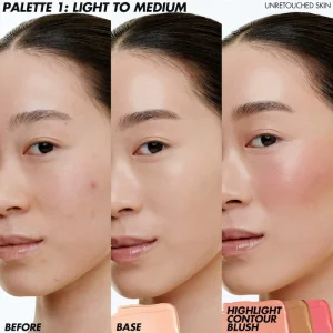 Кремовая палетка для лица MAKE UP FOR EVER HD Skin Face Essentials Long-Lasting Full Face Cream Palette - 1 Light to Medium