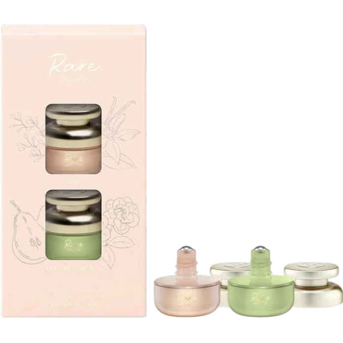 Rare Beauty by Selena Gomez Rare Moments Eau De Parfum Rollerball Mini Duo mini-parfyumlar to'plami - 2 dona