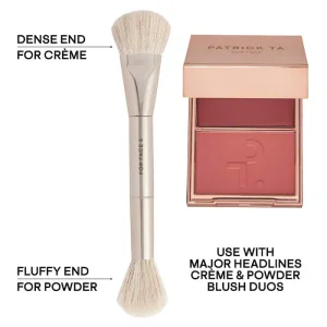 Двусторонняя кисть для румян PATRICK TA Dual Ended Precision Blush Brush 