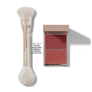 Двусторонняя кисть для румян PATRICK TA Dual Ended Full Size Blush Brush