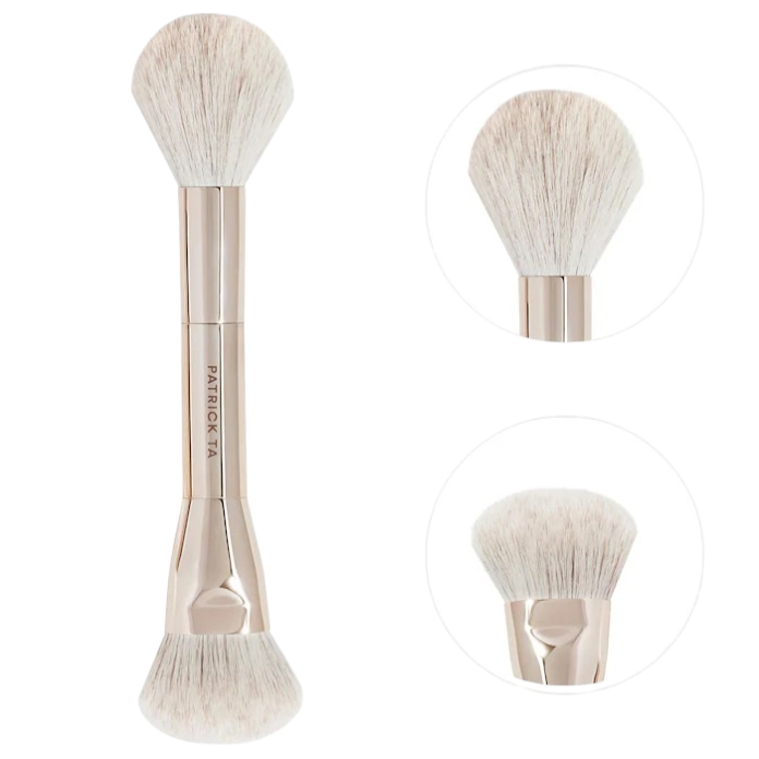 Двусторонняя кисть для румян PATRICK TA Dual Ended Full Size Blush Brush
