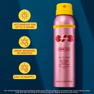 ONE/SIZE by Patrick Starrr On 'Til Dawn Makeup Setting Spray with SPF 28 - 142 ml makiyaj fiksatori